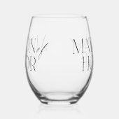 Ereheer Stemless Wijnglas Zonder Voet (Links)
