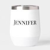 Ereheer Zwart Modern Elegant Gepersonaliseerd (Achterkant)