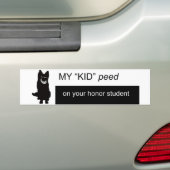 ereleerstudent bumpersticker (Op auto)