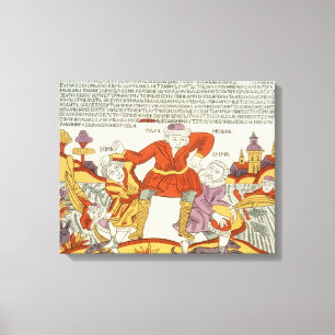 Erema en Thomas - het lied van Two Unhappy Brother Canvas Afdruk