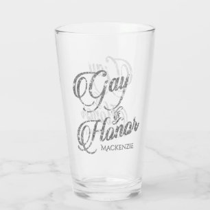 eremedaille   Silver Bridal Party Custom Keepsake Glas