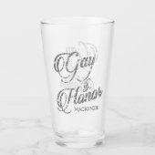 eremedaille | Silver Bridal Party Custom Keepsake Glas (Voorkant)