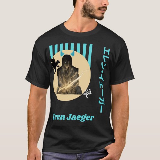 Eren Jaeger anime T-shirt (Voorkant)