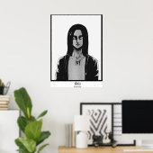 Eren Jaeger Attack op Titan Freedom Poster (Thuiskantoor)