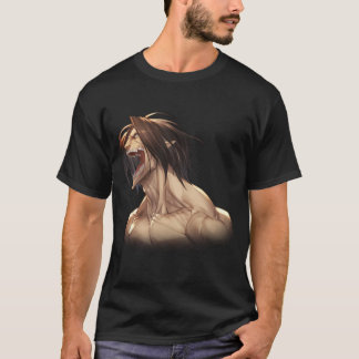 Eren Jeager in Titan form sticker T-shirt