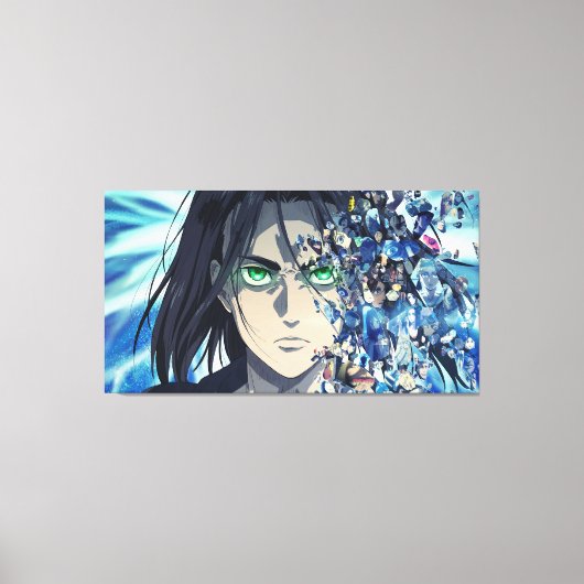 Eren Yeager Canvas Afdrukken (Voorkant)