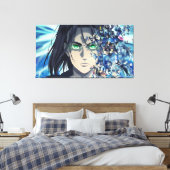 Eren Yeager Canvas Afdrukken (Insitu (Slaapkamer))
