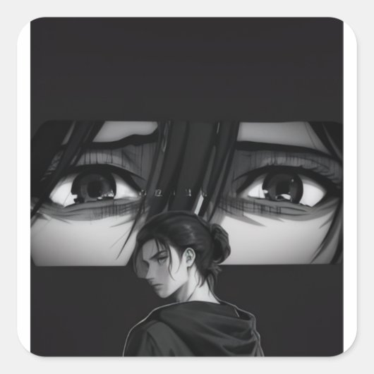 Eren Yeager Final Season Esthetische Anime Sticker (Voorkant)