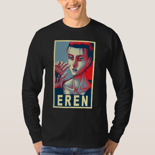 Eren Yeager Poster T-shirt (Voorkant)