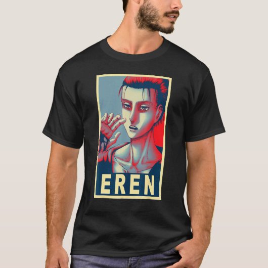 Eren Yeager Poster T-shirt (Voorkant)