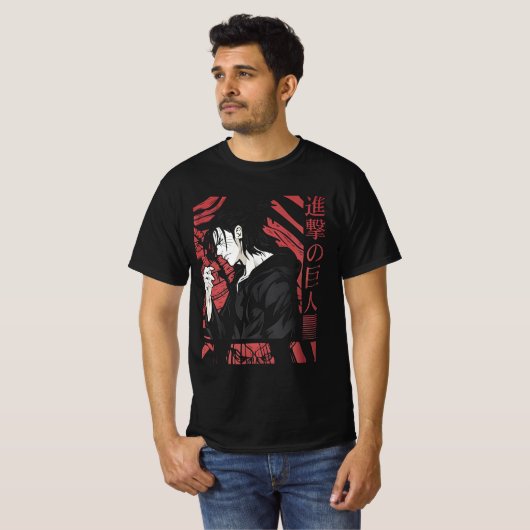Eren Yeager T-shirt (Voorkant volledig)