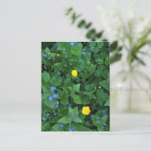 Ereprijs en boterbloemen briefkaart (Staand voorkant)