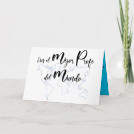 Eres el mejor profe del mundo bedankkaart