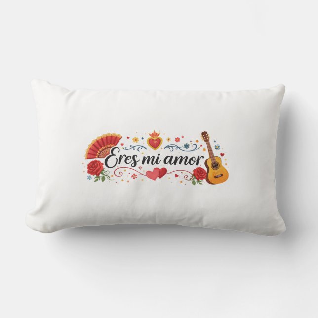 Eres Mi Amor Spanish Romantic Decorative Throw Pil Kussen (Voorkant)