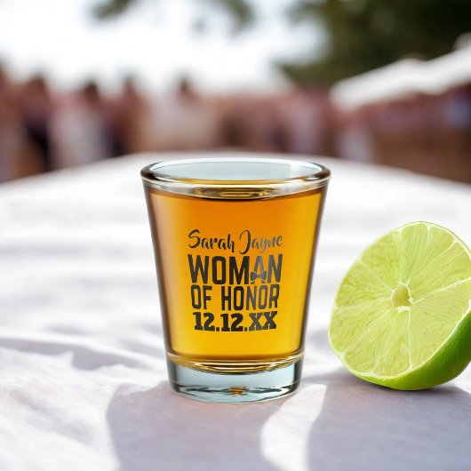 Eresglas voor de Eervrouw Shot Glas