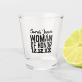 Eresglas voor de Eervrouw Shot Glas (Voorkant)