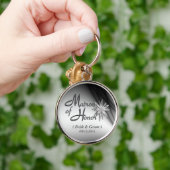 Eresleidster zwart en wit aangepaste sleutelhanger (Hand)