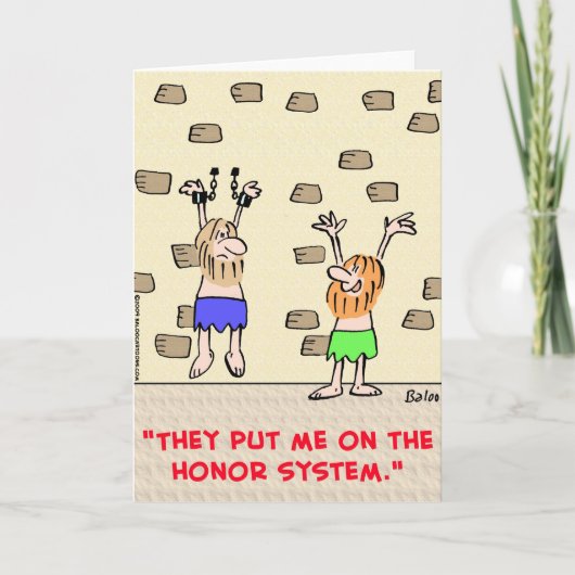 eresysteem voor gevangenen kaart (Voorkant)