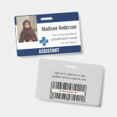 ereteken | Aangepaste naam Label & ID Clip-On Badge (Voor- en achterkant)