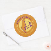Eretz Yisroel Ronde Sticker (Envelop)