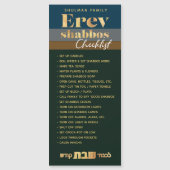 Erev Shabbos Checklist Magnetic Reminder (Voorkant)