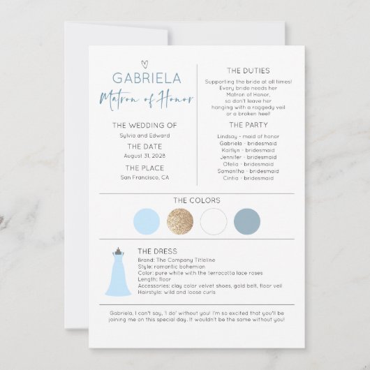 Erevoorzitter Voorstel & Informatie (Voorkant)