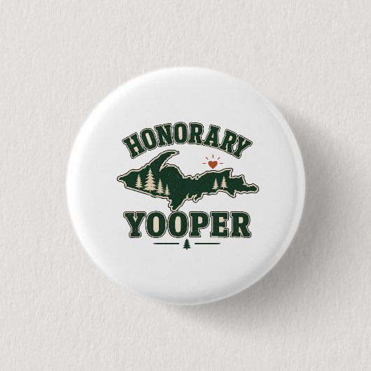 Ereyooper - Bovenste schiereiland van Michigan Ronde Button 3,2 Cm (Voorkant)