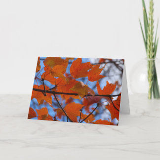 Erfelijke herfst feestdagen kaart