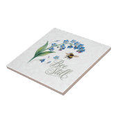 Erfenis | Bee Still Botanische Waterverf Bloemen Tegeltje (Zijkant)