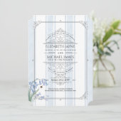 Erfenis Bluebells en Bijen Bloemrijke Streep Bruil Kaart (Staand voorkant)