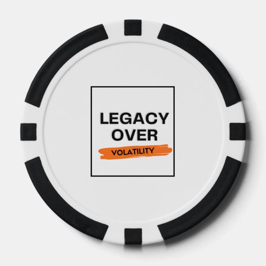 ERFENIS BOVEN VOLATILITEIT - Belegger Poker Chips (Voorkant)
