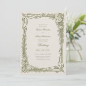 Erfenis | Edwardiaanse linten en bloemenslingers b Kaart (Staand voorkant)