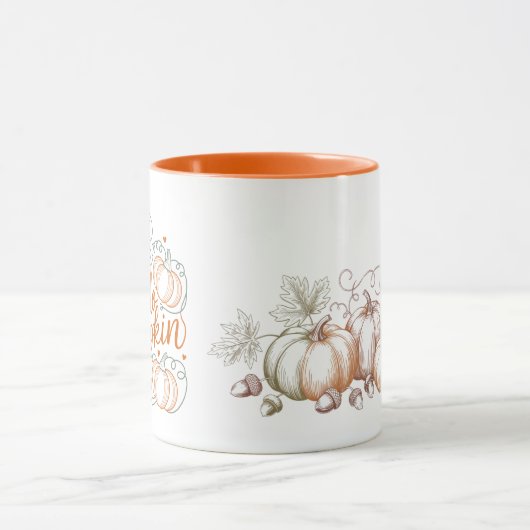 Erfenis | Hallo Pompoen Herfst | Mooie Herfstval Mok (Midden)