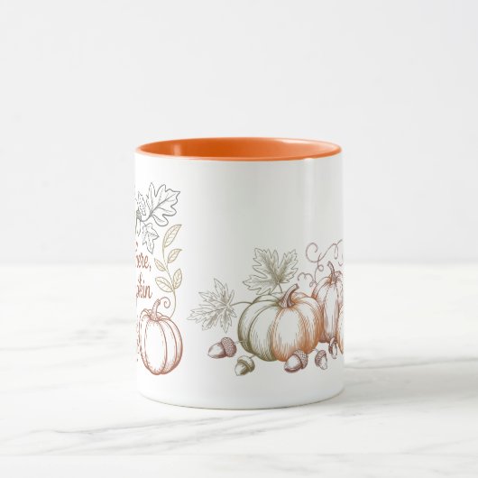Erfenis | Hey There Pumpkin Fall Mok | Schattig (Midden)