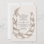 Erfenis Landelijke Zonnebloem Lint Botanische Trou Kaart (Achterkant)