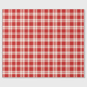 Erfenis Luxe Rode Schotse Kerst Cadeaupapier (Vlak)