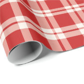 Erfenis Luxe Rode Schotse Kerst Cadeaupapier (Rol Hoek)