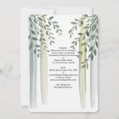 Erfenis Olijftak Aquarel Bruiloft Kaart (Achterkant)