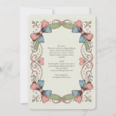 Erfenis Retro Jaren 50 Rockabilly Pastel Boog Brui Kaart (Achterkant)