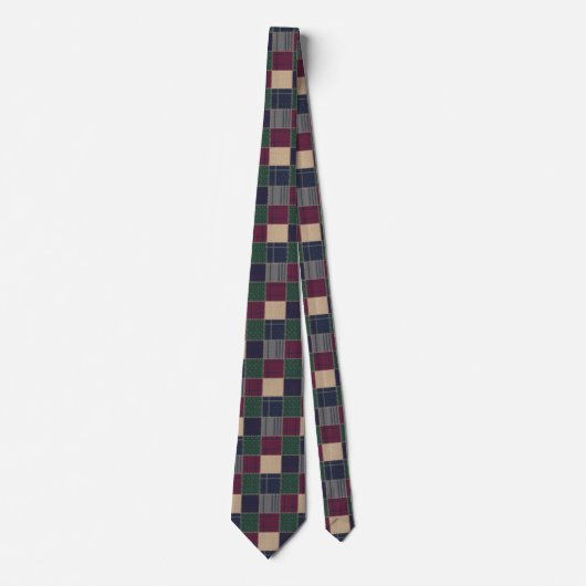 Erfenis Tartan Patchwork Stropdas (Voorkant)