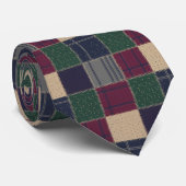 Erfenis Tartan Patchwork  Stropdas (Opgerold)