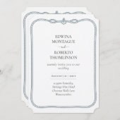 Erfenis Touwframe Naustisch Huwelijk aan de kust Kaart (Voorkant / Achterkant)