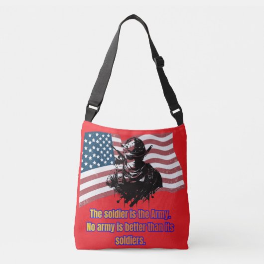 Erfenis van de dappere helderrode crossbody tas (Voorkant)