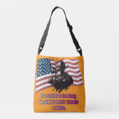 Erfenis van de dappere oranje crossbody tas (Achterkant)