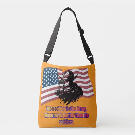 Erfenis van de dappere oranje crossbody tas (Voorkant)