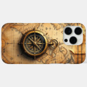 Erfenis van de navigator: Wereldkaart kompas Case-Mate iPhone Case (Achterkant (horizontaal))