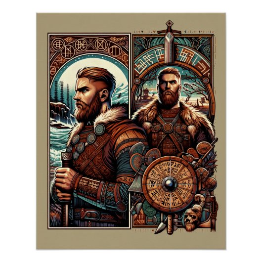 erfenis van de Noordse krijger Perfect Poster (Voorkant)