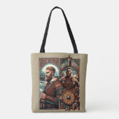 erfenis van de Noordse krijger Tote Bag (Achterkant)