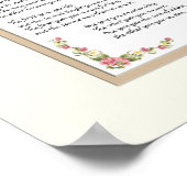 Erfenis van een Aangenomen Kind Klantenhandkalligr Poster (Hoek)