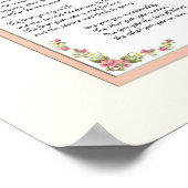 Erfenis van een Aangenomen Kind Klantenhandkalligr Poster (Hoek)